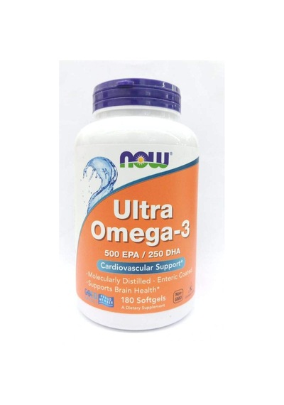 Now Foods Ultra Omega-3 500 Epa / 250 Dha 90 Enteric Coated Softgels Usa Menşeii Dmmedicineden Orijinal