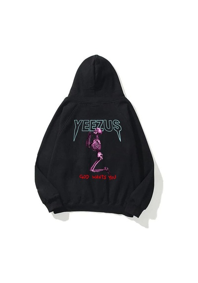 Tarzsokak Unisex God Wants You Yeezus Siyah Sweatshirt