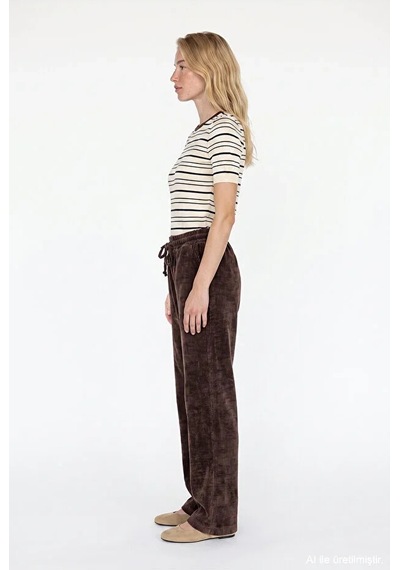 Quzu 24k71211 Pantolon Kahverengi