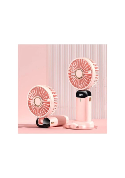 Mini Klima 5 Kademeli Şarjlı Taşınabilir Dijital Led Göstergeli El Fanı Vantilatör