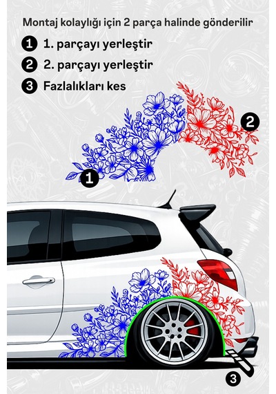 Flora Hatchback Edıtıon Sticker Kaplama Siyahparlak - 864811982