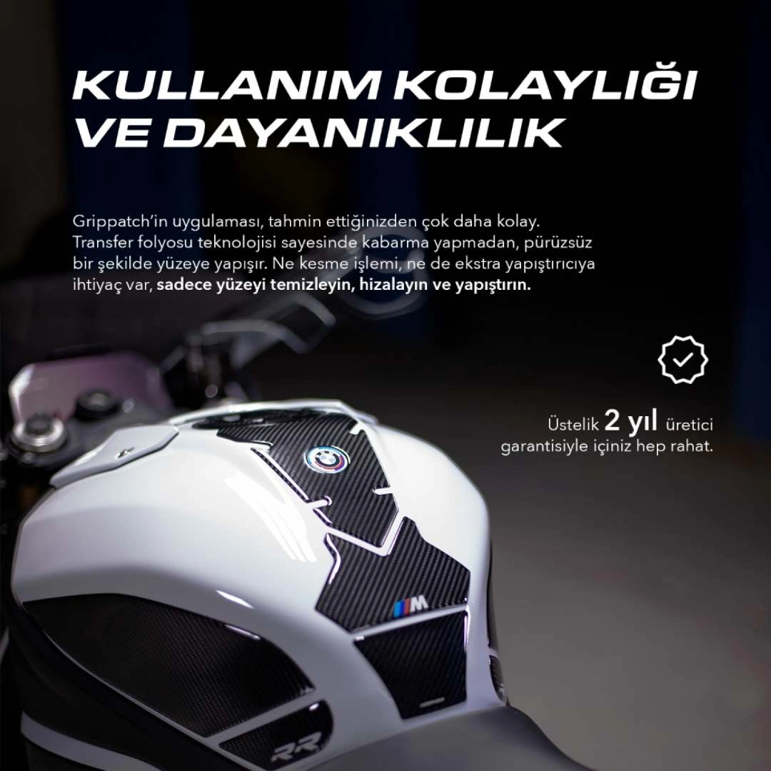 Cf-650/mt ile Uyumlu Depo ve Depo Kapağı Ultımate 6d Karbon Kaydırmaz Tank Pad GTC03-DK
