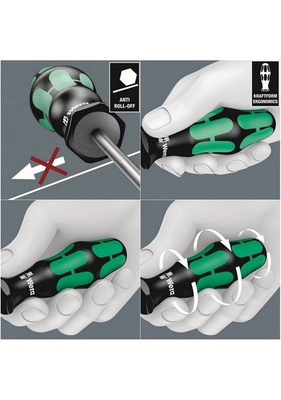 Wera 335 Düz Lasertip Tornavida 1.0x5.5x200mm 05110008001