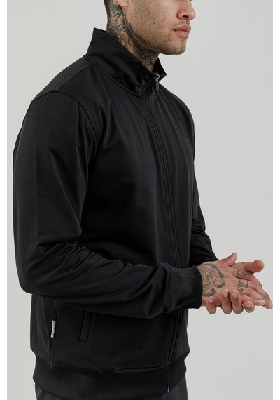 Airlife Sportswear Tam Boy Fermuarlı Erkek Dik Yakalı Eşofman Takımı Siyah