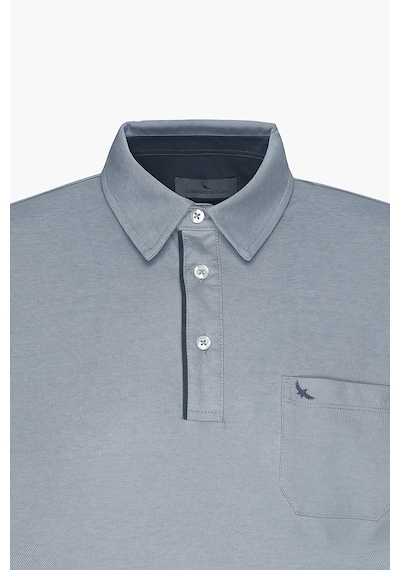 AC&Co / Altınyıldız Classics Erkek Mav Comfort Fit Rahat Kesim Polo Yaka Pamuklu Kısa Kollu Tişört Mav Mavi