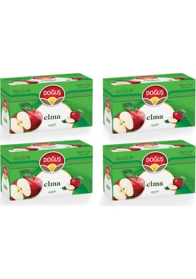 Doğuş Elma Süzen Poşet Meyve Çayı 4'lü 20 x 2 G