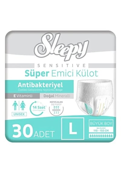 Sleepy Sensitive Emici Külot Large 30 Adet 1x30 Paket L
