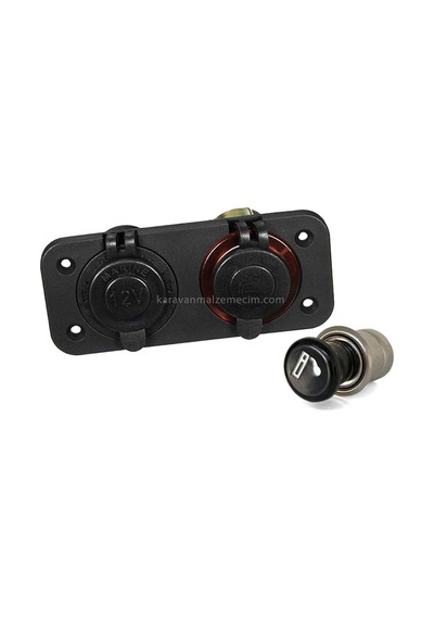 Şarj Söketi Marin Tip + Çakmak Söketi 12v Set