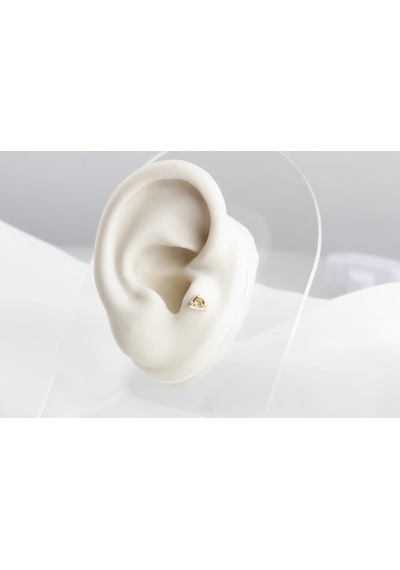 Glorria Altın Terazi Burcu Tragus Piercing Çok Renkli
