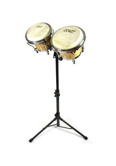 Soundman Ahşap Bongo ve Metal Bongo Sehpası İle