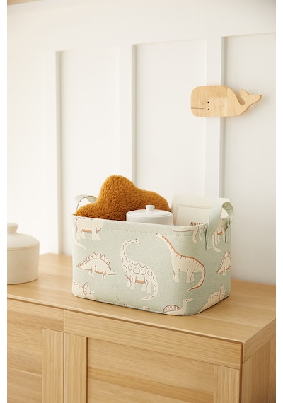Ocean Home Textile Çocuk Odası Dinozor Sepet 30 x 21 x 18 cm