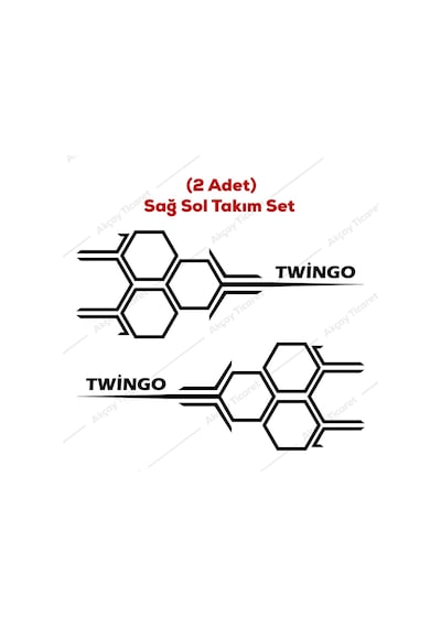 Twingo Bal Peteği Sticker Twingo Sticker Twingo Oto Sticker