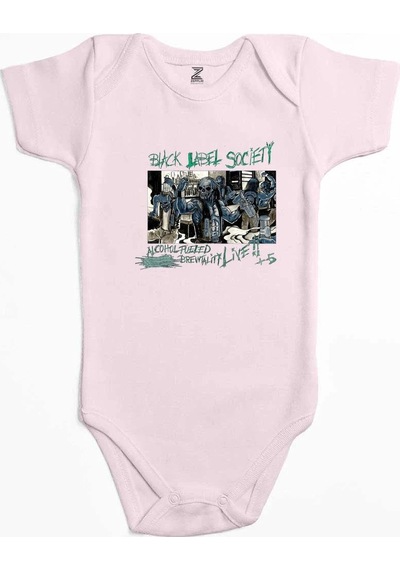 Zepplin Giyim Black Label Society Alcohol Fueled Brewtality Ekru Bebek Body Zıbın