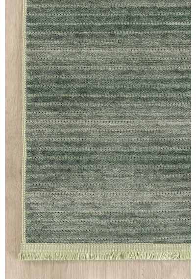 Koza Halı Stripe Yeşil Kilim Kaymaz Taban Salon Oturma Odası Antre Halısı 3 Yeşil