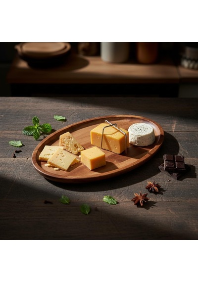 Akasya Ağacı Oval Sunum Tabağı 28x18 Cm Yükseltilmiş Kenarlı Doğal Ahşap Servis Tepsisi Kahve, Peynir Ve Atıştırmalık Sunumları İçin Çok Renkli Akasya Ağacı Oval Sunum Tabağı 28x18 Cm Yükseltilmiş Kenarlı Doğal Ahşap Servis Tepsisi Kahve, Peynir Ve Atıştırmalık Sunumları İçin Çok Renkli