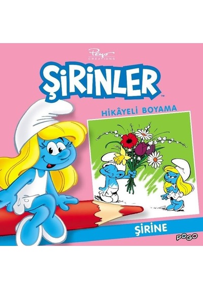Şirine-Şirinler Hikayeli Boyama- Pogo