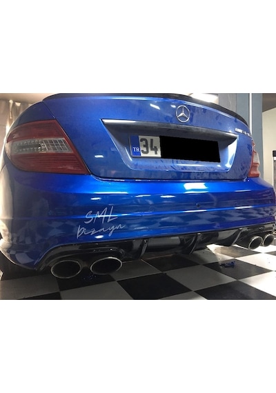 Mercedes W204 C180 Makyajsız Difüzör Plastik Arka Difizör