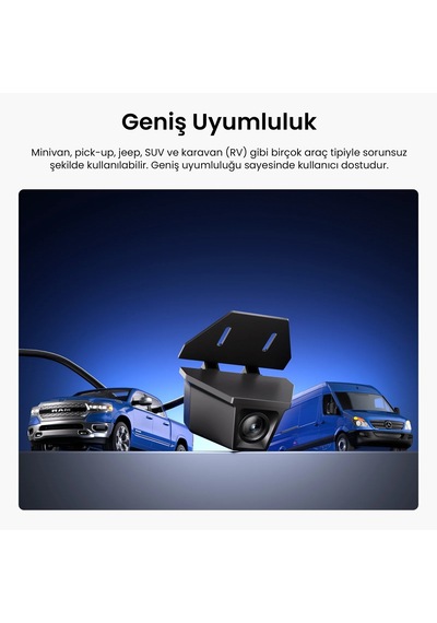 Viofo Rwc200 Ip67 Su Geçirmez A229 Pro / Plus Uyumlu 2k Quad Hd Dış Arka Kamera 14.5 Metre