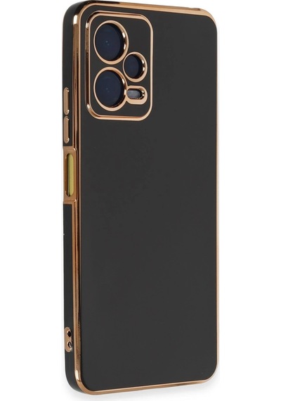 Gld-spt- Newface Xiaomi Redmi Note 12 Pro 5g Kılıf Volet Silikon - Siyah