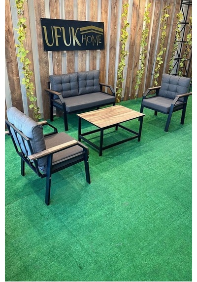 Ard & Garden Kavacık 211 Sehpalı Antrasit Fermuarlı Bahçe Balkon Takımı, Cafe, Salon - Metal Kanepe Koltuk Takımı Antrasit Ard & Garden Kavacık 211 Sehpalı Antrasit Fermuarlı Bahçe Balkon Takımı, Cafe, Salon - Metal Kanepe Koltuk Takımı Antrasit