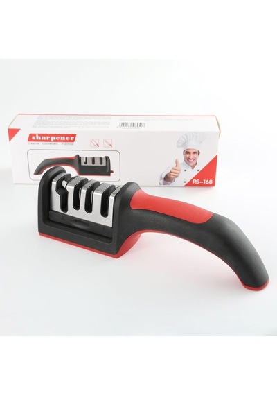 Mutfak Bıçakları İçin Bıçak Bileyiciler - Paslanmaz Çelik 4'ü 1 Arada Mutfak Bıçağı Bileyici - 4 Aşamalı B