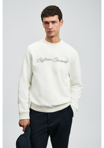Lufian Loved Erkek Sweatshirt Kırık Beyaz Kırık Beyaz 112030170100510 Beyaz