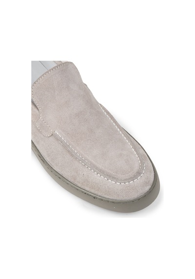 Deery Erkek Hakiki Süet Gri Loafer Ayakkabı - 01993mgrıc01 Gri