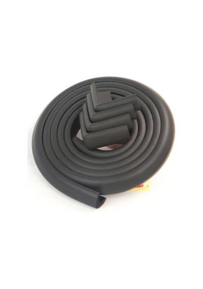 Slim (İnce) Kauçuk Kenar + Köşe Koruyucu Set Siyah Çok Renkli