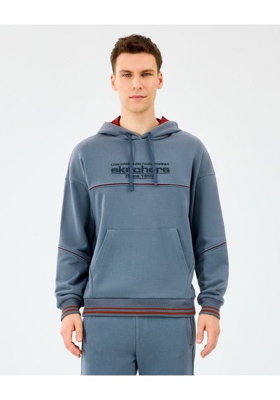 Skechers M Hoodie Sweatshirt Erkek Gri Sweatshirt S2520227-3998 Gri