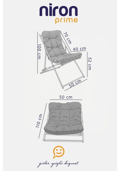 Napper Katlanabilir Mavi Şezlong - Su Geçirmez Kumaş, Metal İskelet, Balkon Ve Bahçe Sandalyesi Diğer Napper Katlanabilir Mavi Şezlong - Su Geçirmez Kumaş, Metal İskelet, Balkon Ve Bahçe Sandalyesi Diğer