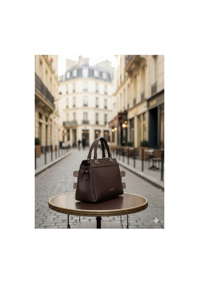 Just Polo Kadın Şık Ve Lüx El & Omuz Çantası Ebat 18 X 26 Cm Shopper Kahverengi 40081504