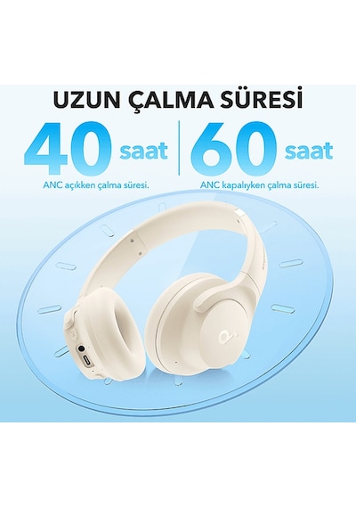 Soundcore Life Q20i Kablosuz Hibrit Nc Bluetooth Kulak Üstü Kulaklık