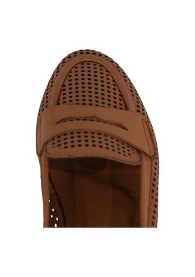 Napa Shoes Kadın Hakiki Deri Delikli Comfort Taban Kadın Babet Napa-aes22201 165