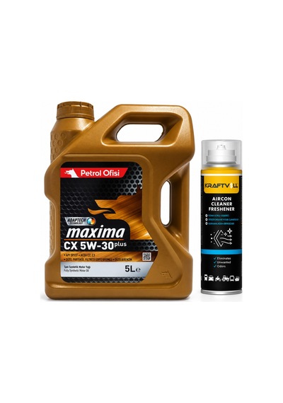 Petrol Ofisi Maxima CX DPF Partiküllü 5W-30 5 L + Klima Bombası 200 ML