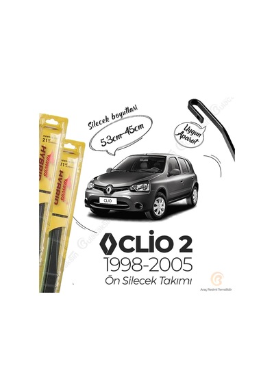 Renault Clio 2 Silecek Takımı 1998-2005 İnwells Hibrit