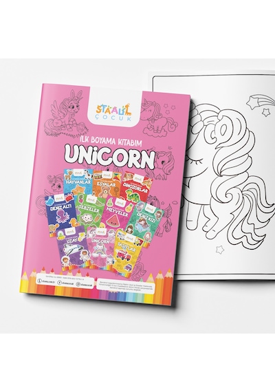 İlk Boyama Kitabım - Unicorn