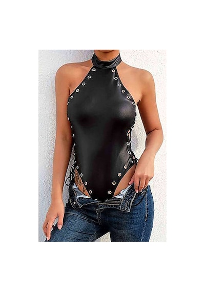 Mentra Online Özel Tasarım Yanları Kuş Gözlü Yandan Bağlamalı Şık Babydoll Sarı