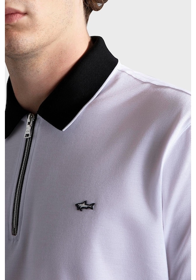 Paul & Shark Erkek Polo Yaka T Shirt 24411319 010 Beyaz Beyaz