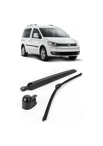 Vw Volkswagen Caddy 2004-2015 Uyumlu Arka Cam Silecek Kolu Ve Süpürgesi Takım 7h0955707a