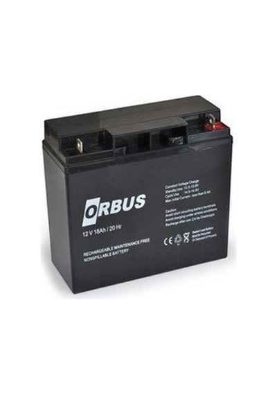 Orbus 12v 18 Ah Akü Kuru Tip (180*76*167) 20 Hr (5 Kg)