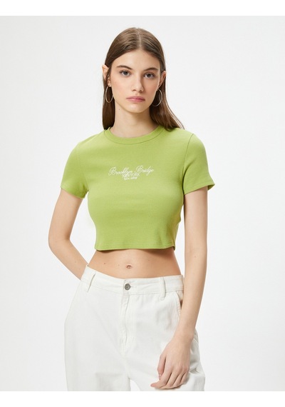 Koton Fitilli Crop Tişört Kısa Kollu Bisiklet Yaka Pamuklu İşleme Detaylı Yeşil 4sal10043ık 4SAL10043IK800 Yeşil Koton Fitilli Crop Tişört Kısa Kollu Bisiklet Yaka Pamuklu İşleme Detaylı Yeşil 4sal10043ık 4SAL10043IK800 Yeşil