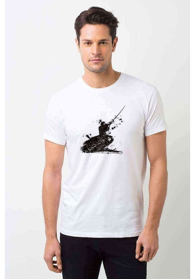 Silhouette Samurai Erkek Beyaz Tshirt (531021552)