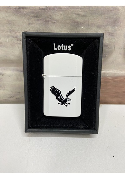 Lotus Marka Beyaz Renk Siyah Uçan Kartal Logolu Benzinli