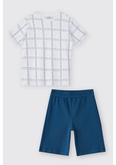 Panço Erkek Çocuk Lacivert Pijama Takımı