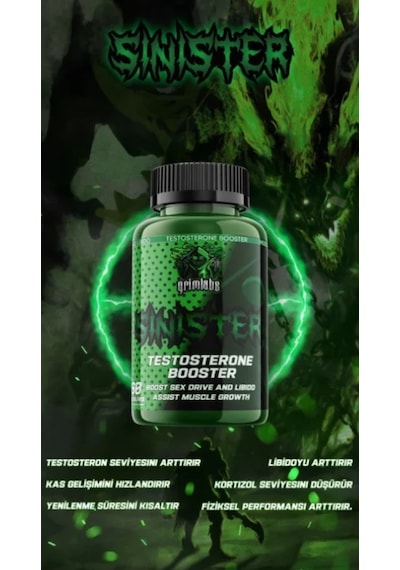 Grimlabs Sinister Testosterone Booster 30 Servıngs