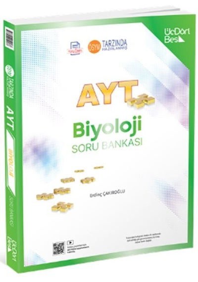 Üçdörtbeş Yayınları Ayt Biyoloji Soru Bankası