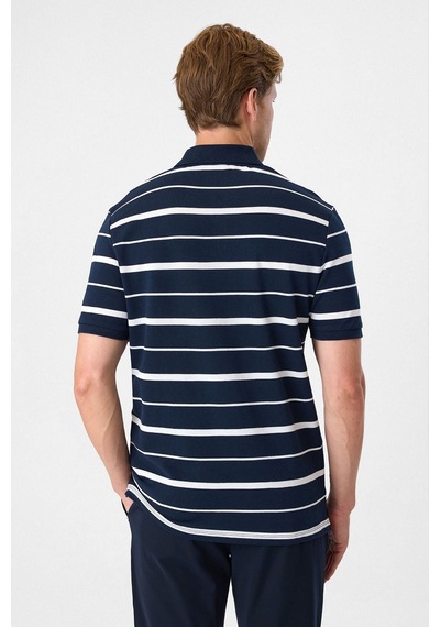 Back And Bond Regular Fit Lacivert Düğmeli Polo Yaka Tişört