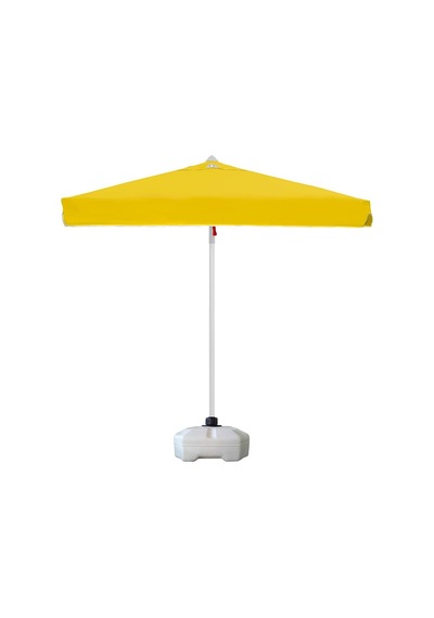 Sunminyum 200x200 Polyester Kumaşlı + 50 Litre Bidonlu Bahçe Şemsiyesi Sarı Çok Renkli