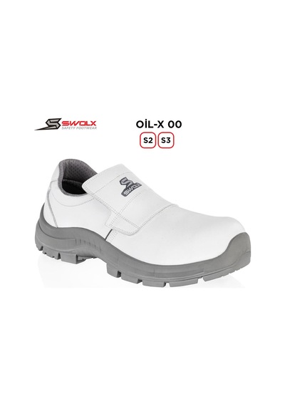 Swolx İş Ayakkabısı - Oil-x 00 S2 Beyaz - 43 Beyaz