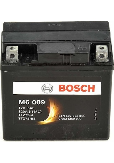 Bosch 5A M6009 YTZ7S-4 / YTZ7S-BS AGM Motosiklet Aküsü
